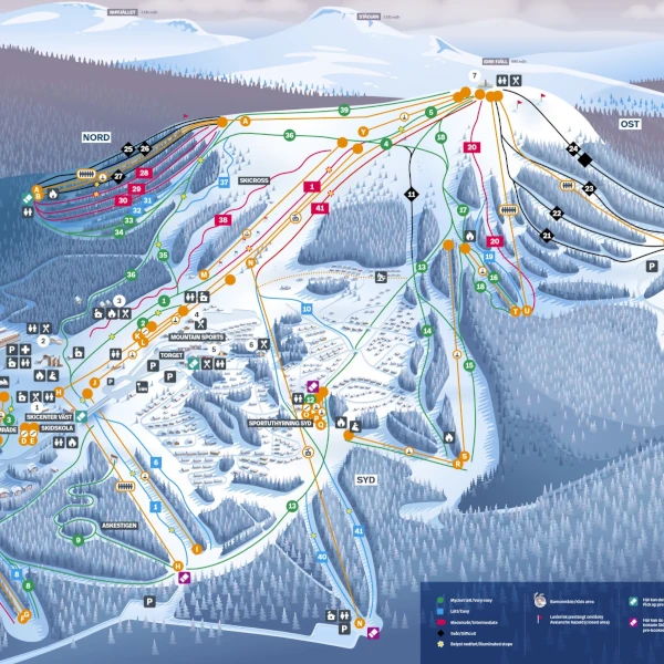 Karta – Idre fjäll